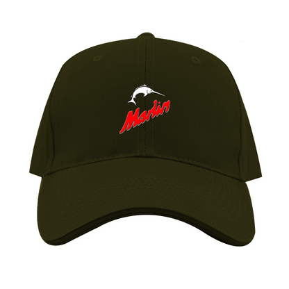 Marlin Logo  Dad Baseball Cap Hat