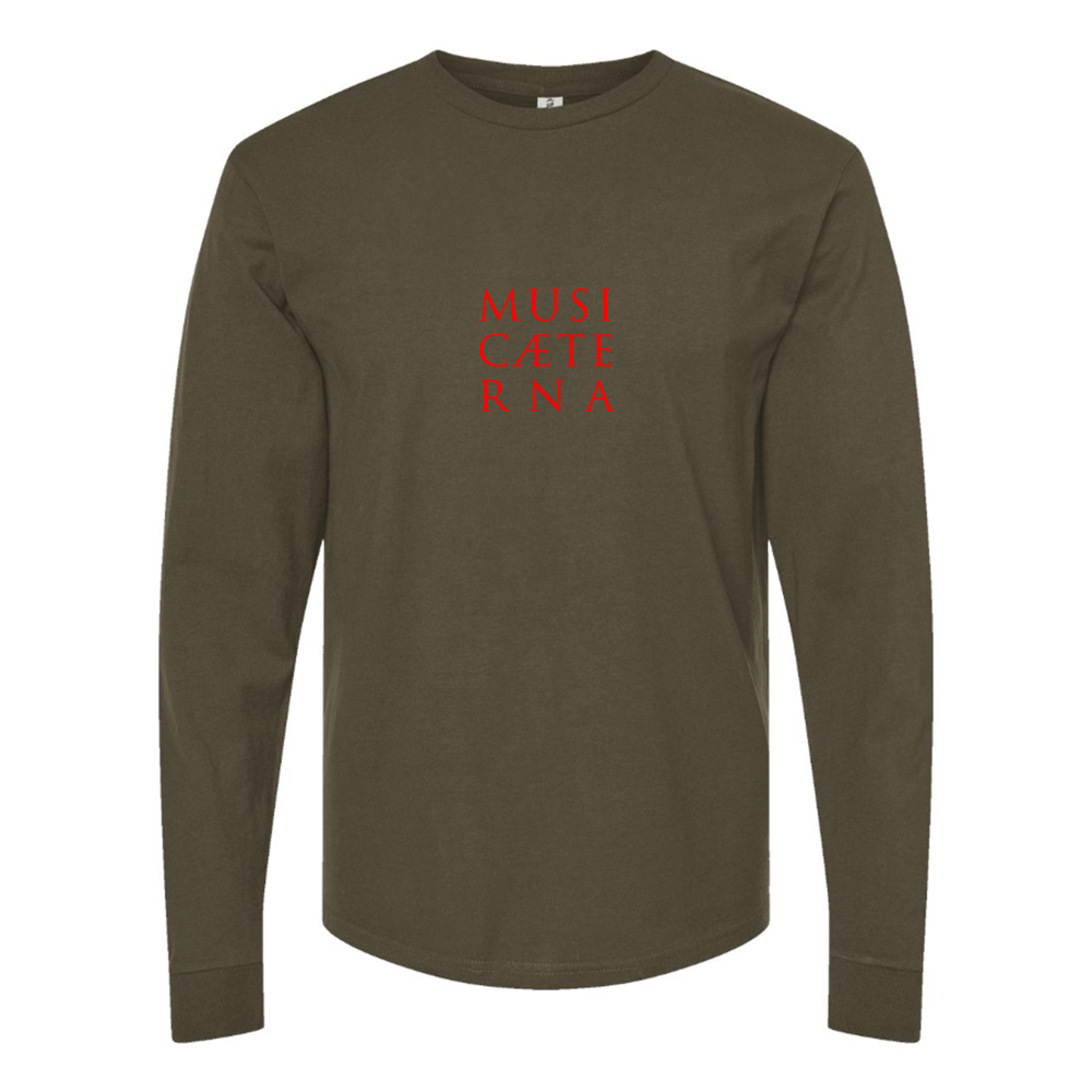 Men's Music Aeterna  Logo Cotton Long Sleeve T-Shirt