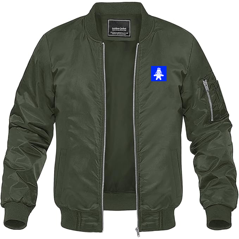 Men's  Mac Miller Logo Lightweight Bomber Jacket Windbreaker Softshell Varsity Jacket Coat