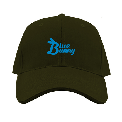Blue Bunny  Logo  Dad Baseball Cap Hat