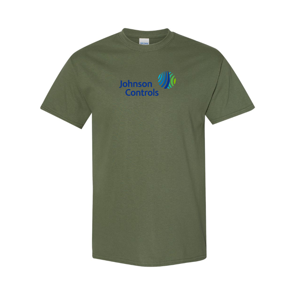 Men's Johnson-Controls Logo Cotton T-Shirt