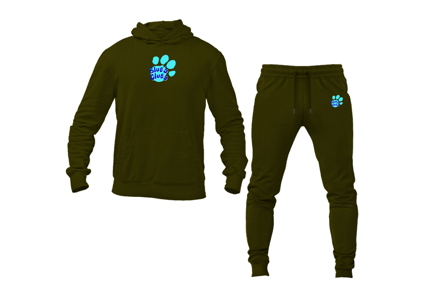 Men's Blues Clues Logo Hoodie Joggers Set