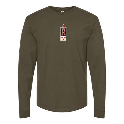 Men's Acadian Logo Cotton Long Sleeve T-Shirt