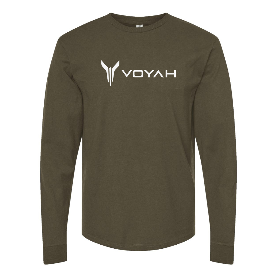 Men's Voyah  Logo  Cotton Long Sleeve T-Shirt