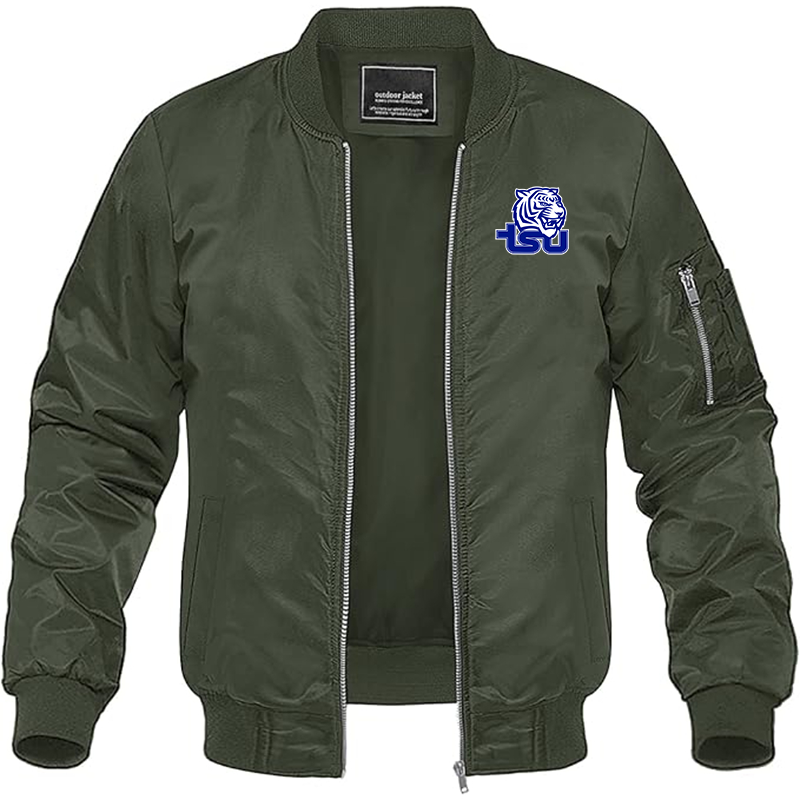 Men's Tennessee State Tigers Lightweight Bomber Jacket - Army Green