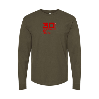 Men's 30 Seconds To Mars Logo Long Sleeve T-Shirt