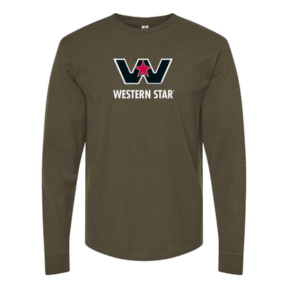 Men's Western Star Logo  Cotton Long Sleeve T-Shirt