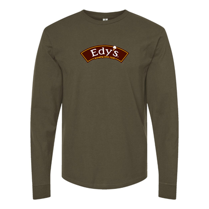 Men's Edys  Logo Cotton Long Sleeve T-Shirt