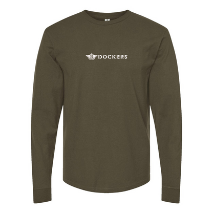 Men's Dockers Logo Long Sleeve T-Shirt