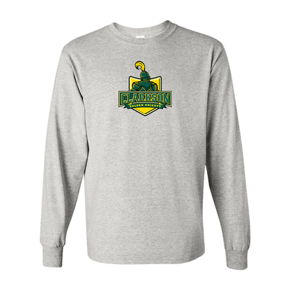 Men's Clarkson Golden Knights Gildan Heavy Cotton Long Sleeve T-Shirt