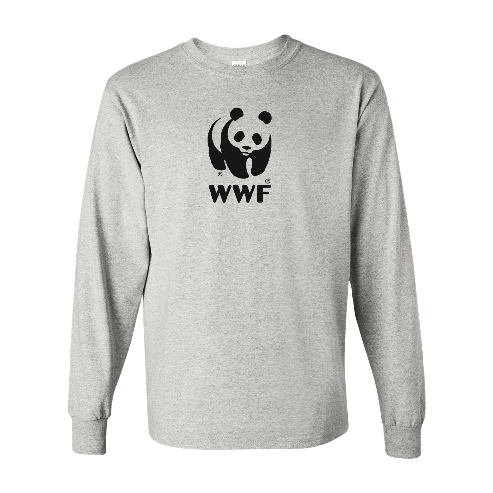Men's  WWF  Gildan Heavy Cotton Long Sleeve T-Shirt