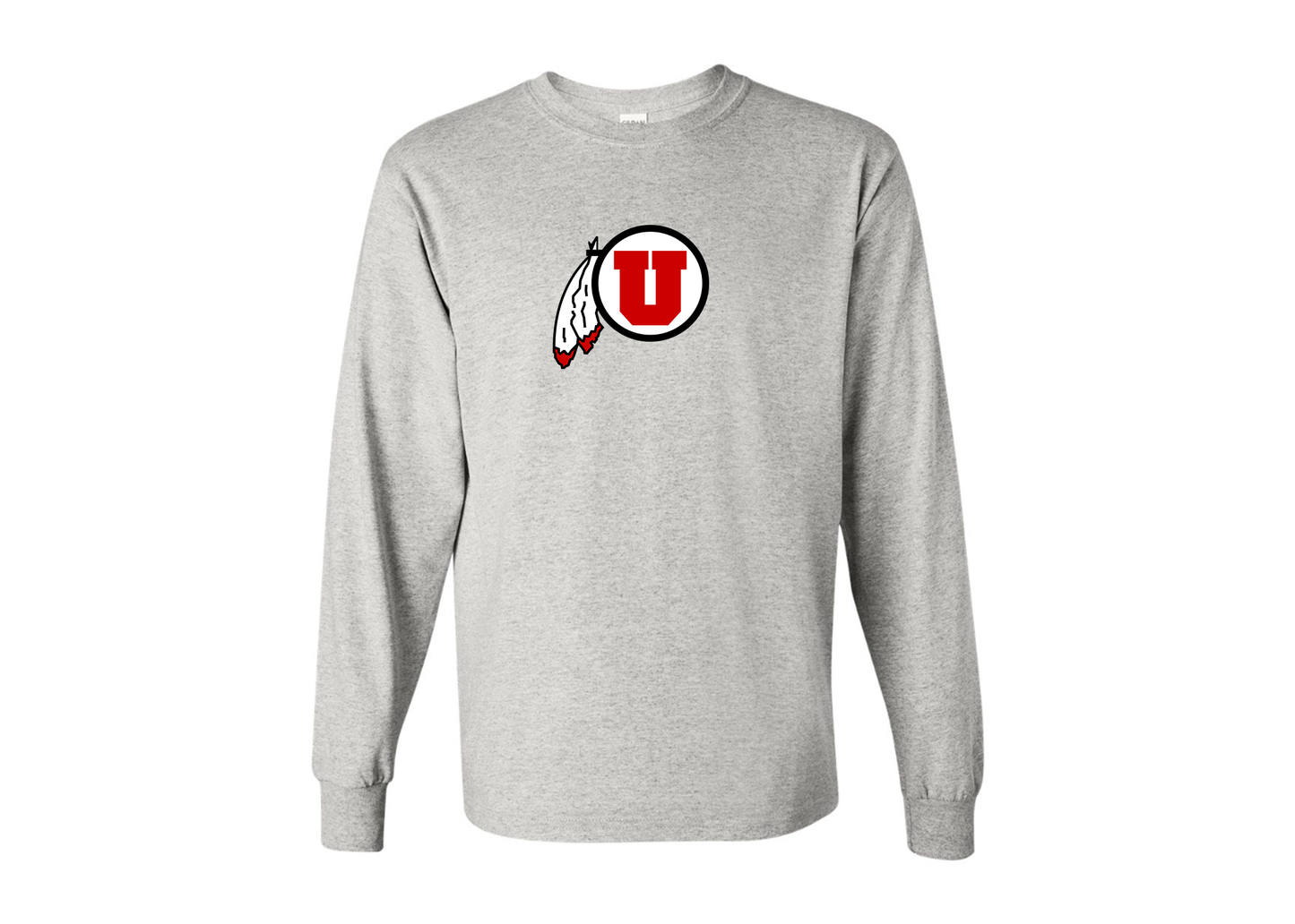 Men's Utah Utes Gildan Heavy Cotton Long Sleeve T-Shirt