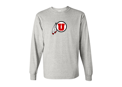 Men's Utah Utes Gildan Heavy Cotton Long Sleeve T-Shirt