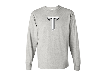 Men's Troy Trojans Gildan Heavy Cotton Long Sleeve T-Shirt