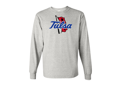 Men's Tulsa Golden Hurricane Gildan Heavy Cotton Long Sleeve T-Shirt