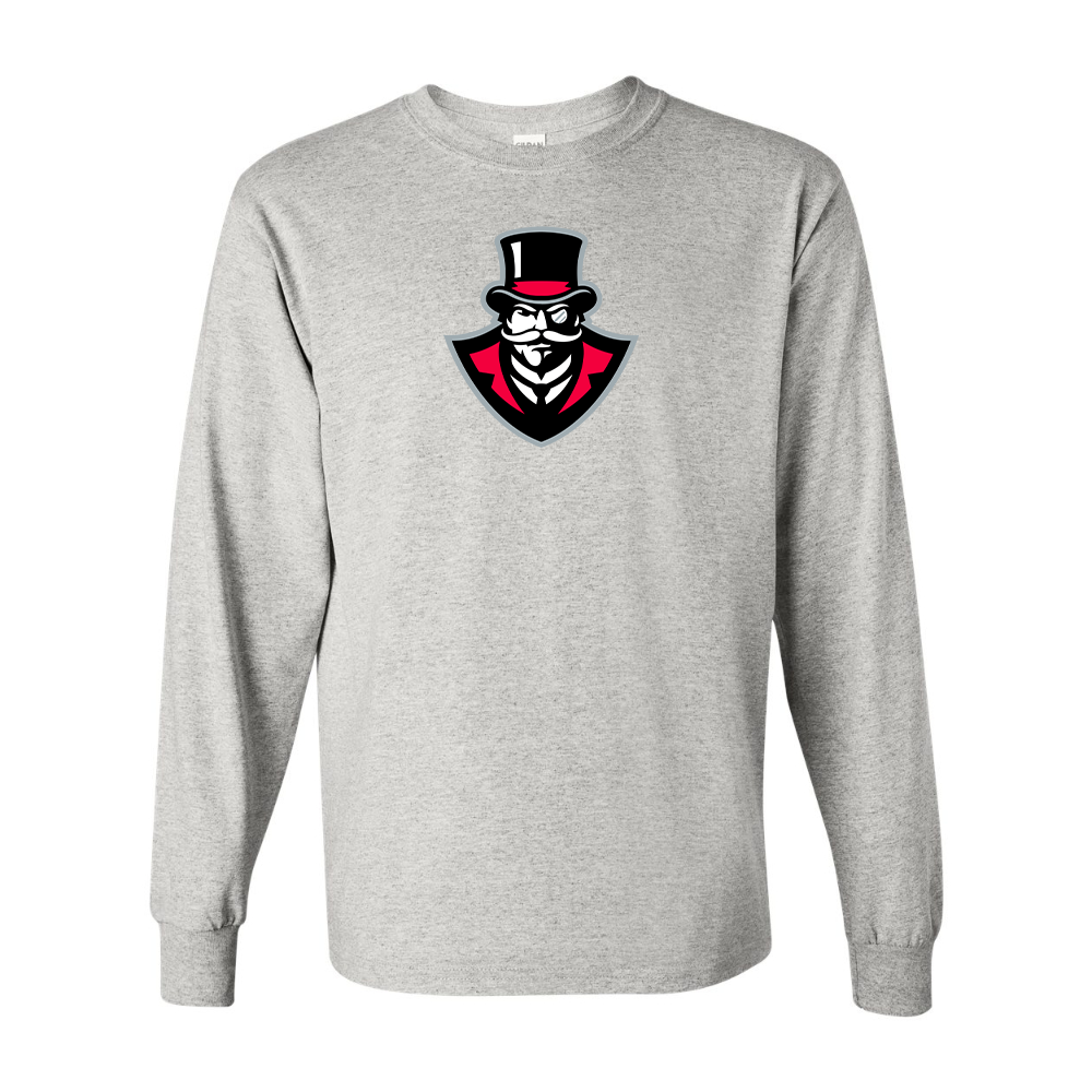 Men's  Austin Peay Governors  Gildan Heavy Cotton Long Sleeve T-Shirt