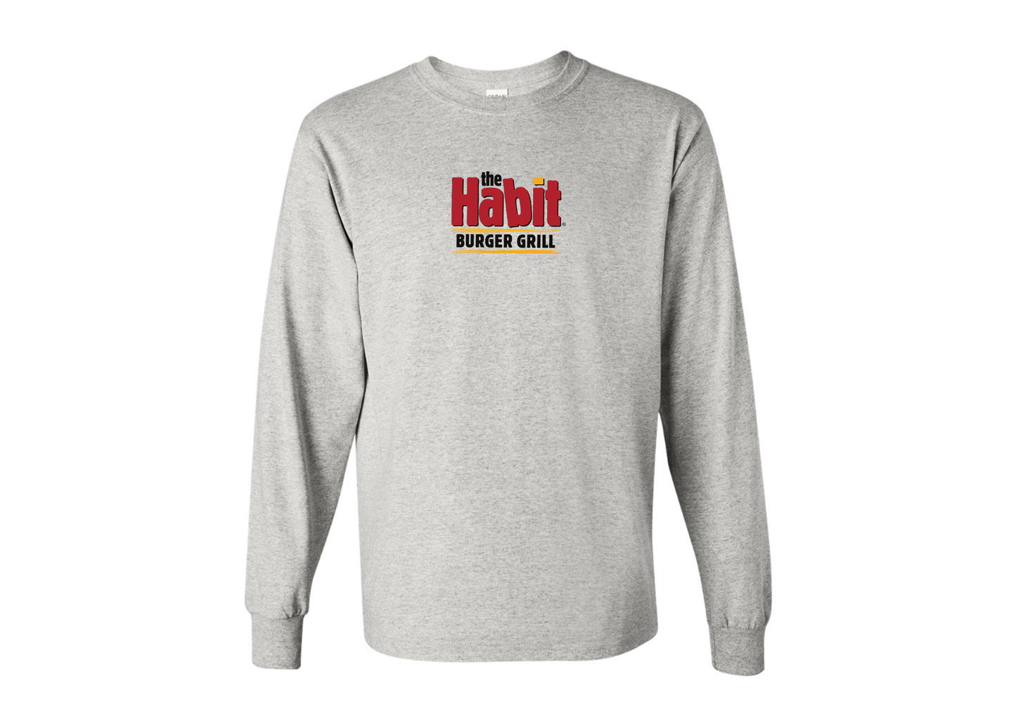 Men's The Habit Burger Grill Gildan Heavy Cotton Long Sleeve T-Shirt