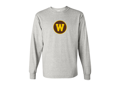 Men's Western Michigan Broncos Gildan Heavy Cotton Long Sleeve T-Shirt