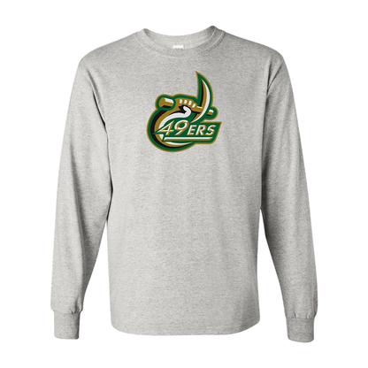 Men's Charlotte 49ers Gildan Heavy Cotton Long Sleeve T-Shirt