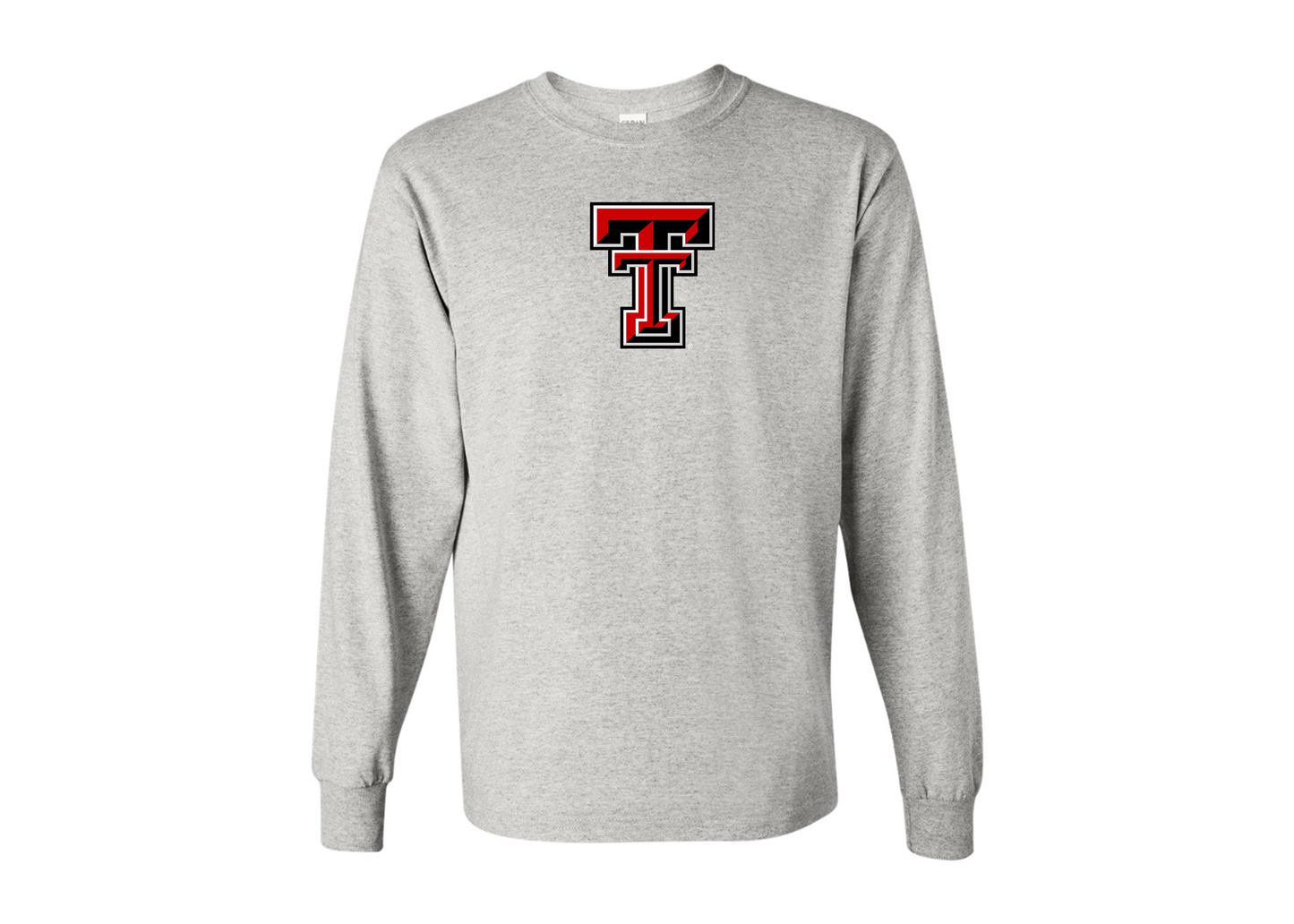 Men's Texas Tech Red Raiders Gildan Heavy Cotton Long Sleeve T-Shirt