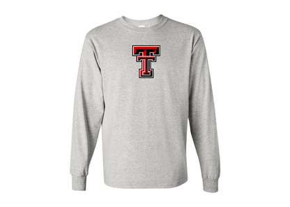 Men's Texas Tech Red Raiders Gildan Heavy Cotton Long Sleeve T-Shirt