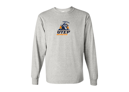 Men's UTEP Miners Gildan Heavy Cotton Long Sleeve T-Shirt