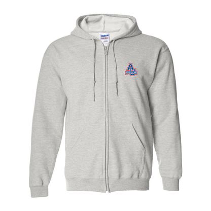 Men's  American Eagles  Gildan  Heavy Blend Full Zip Hooded Sweatshirt