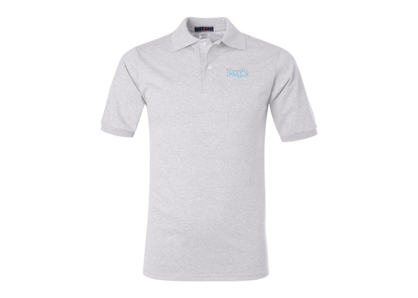 Men's People Magazine Logo JERZEES  SpotShield polo