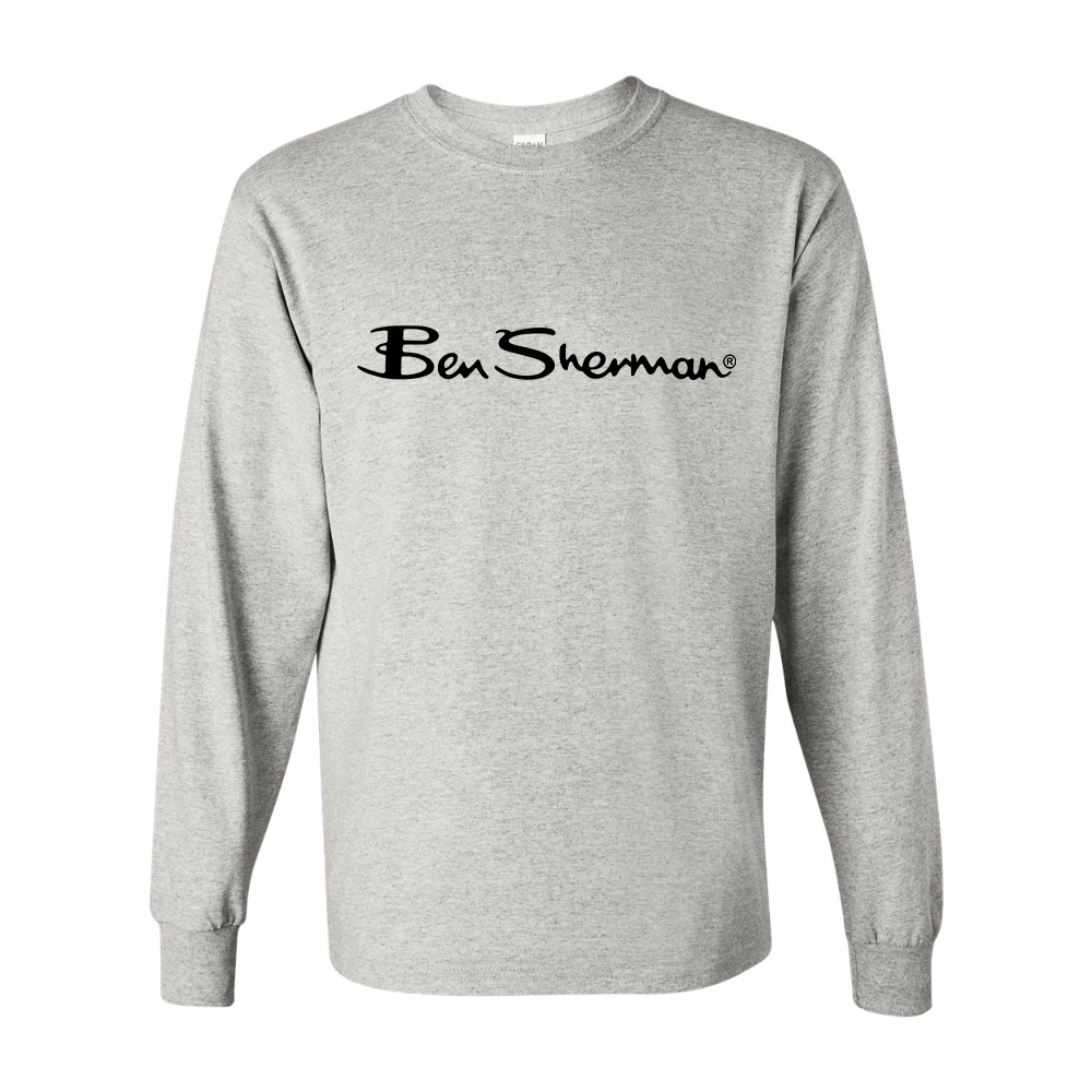 Men's Ben Sherman Gildan Heavy Cotton Long Sleeve T-Shirt