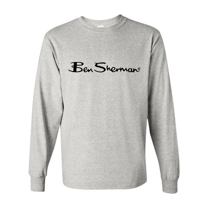 Men's Ben Sherman Gildan Heavy Cotton Long Sleeve T-Shirt