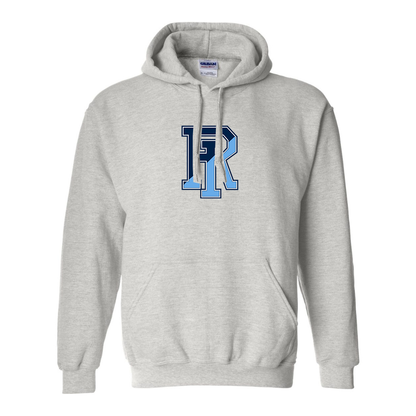 Men's Rhode Island Rams Logo Gildan  Heavy Blend Hooded Sweatshirt