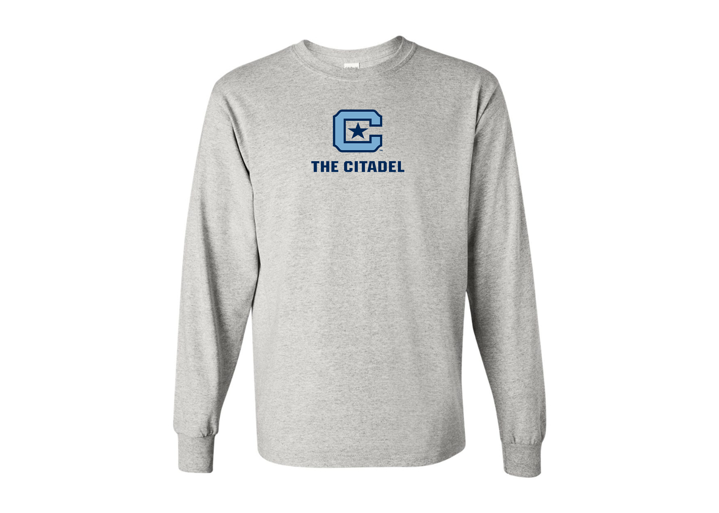 Men's The Citadel Bulldogs Gildan Heavy Cotton Long Sleeve T-Shirt