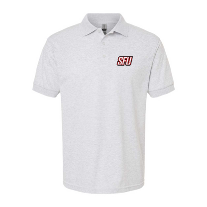 Men's Saint Francis Red Flash Logo Gildan Dry Blend Jersey Polo