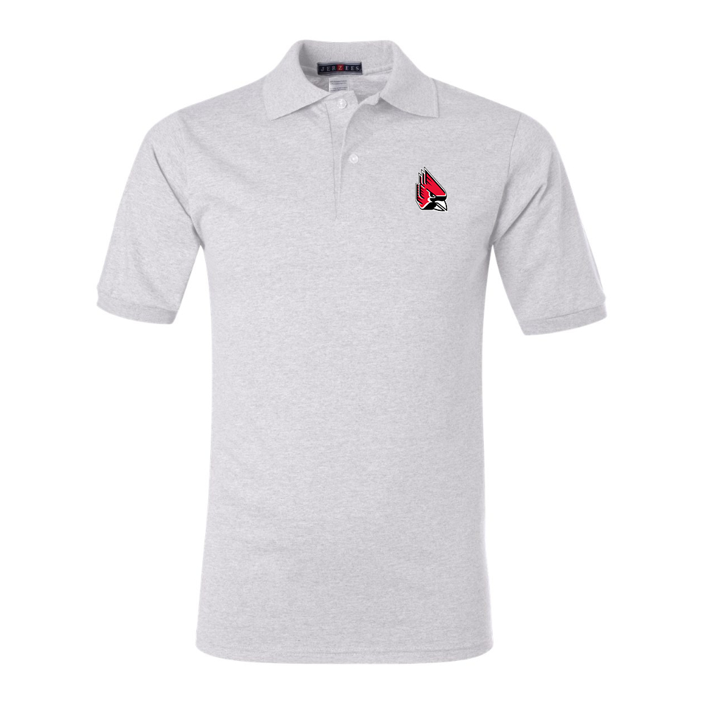 Men's   Ball State Cardinals JERZEES  SpotShield polo