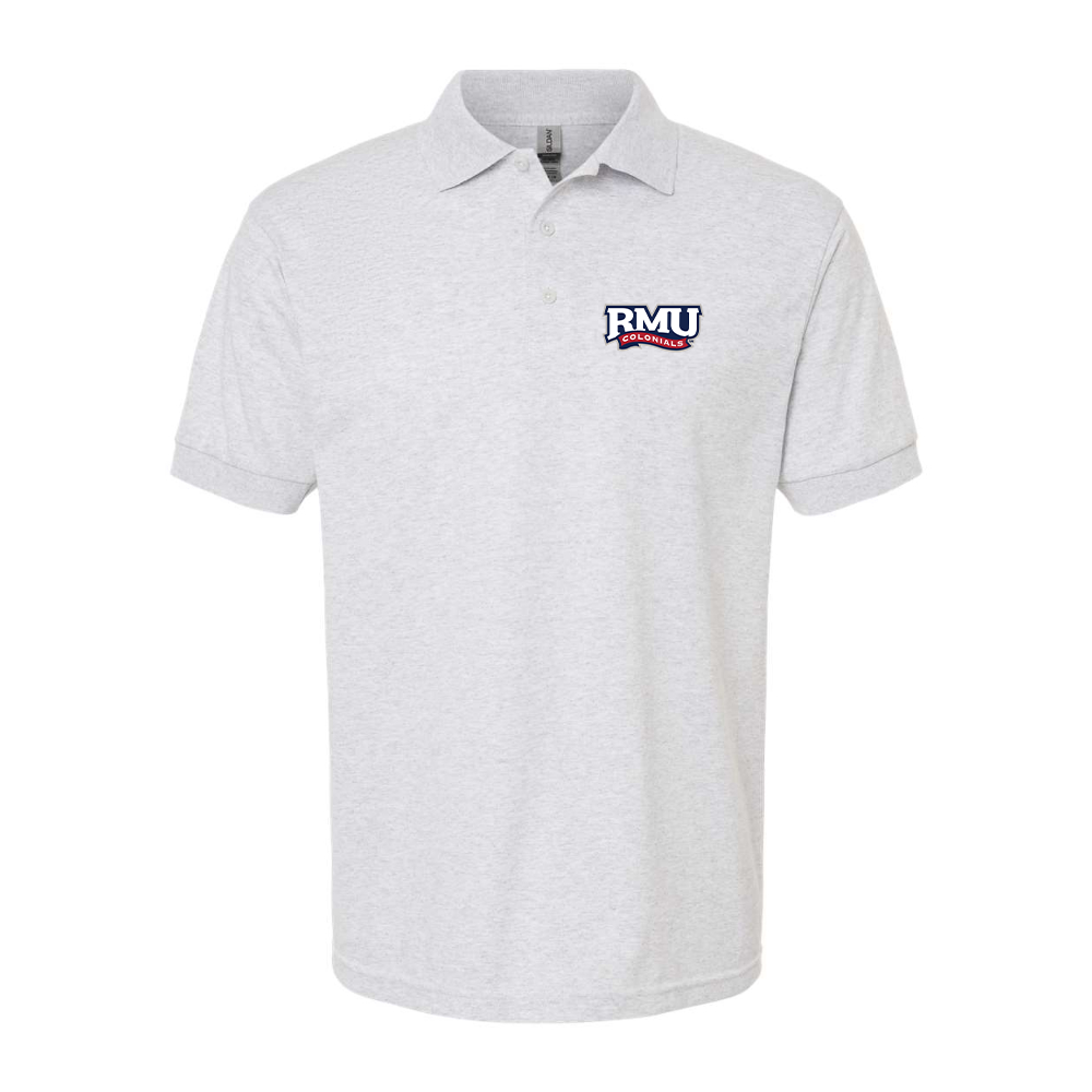 Men's Robert Morris Colonials Logo Gildan Dry Blend Jersey Polo