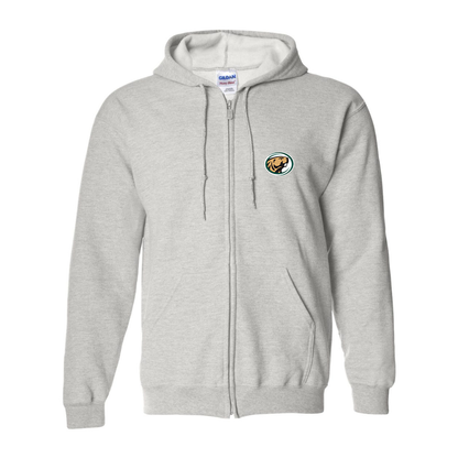 Men's  Bemidji State Beavers Gildan  Heavy Blend Full Zip Hooded Sweatshirt