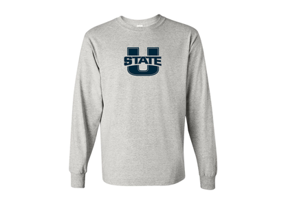 Men's Utah State Aggies Gildan Heavy Cotton Long Sleeve T-Shirt