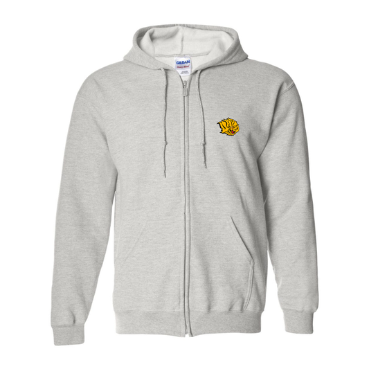 Men's  Arkansas PB Golden Lions Gildan  Heavy Blend Full Zip Hooded Sweatshirt