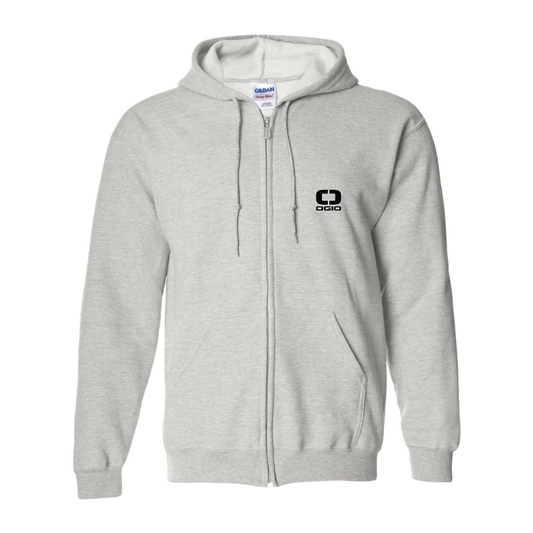 Men's Ogio Vertical   Gildan  Heavy Blend Full Zip Hooded Sweatshirt