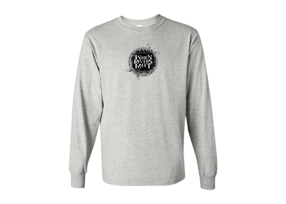 Men's When Rivers Meet Gildan Heavy Cotton Long Sleeve T-Shirt