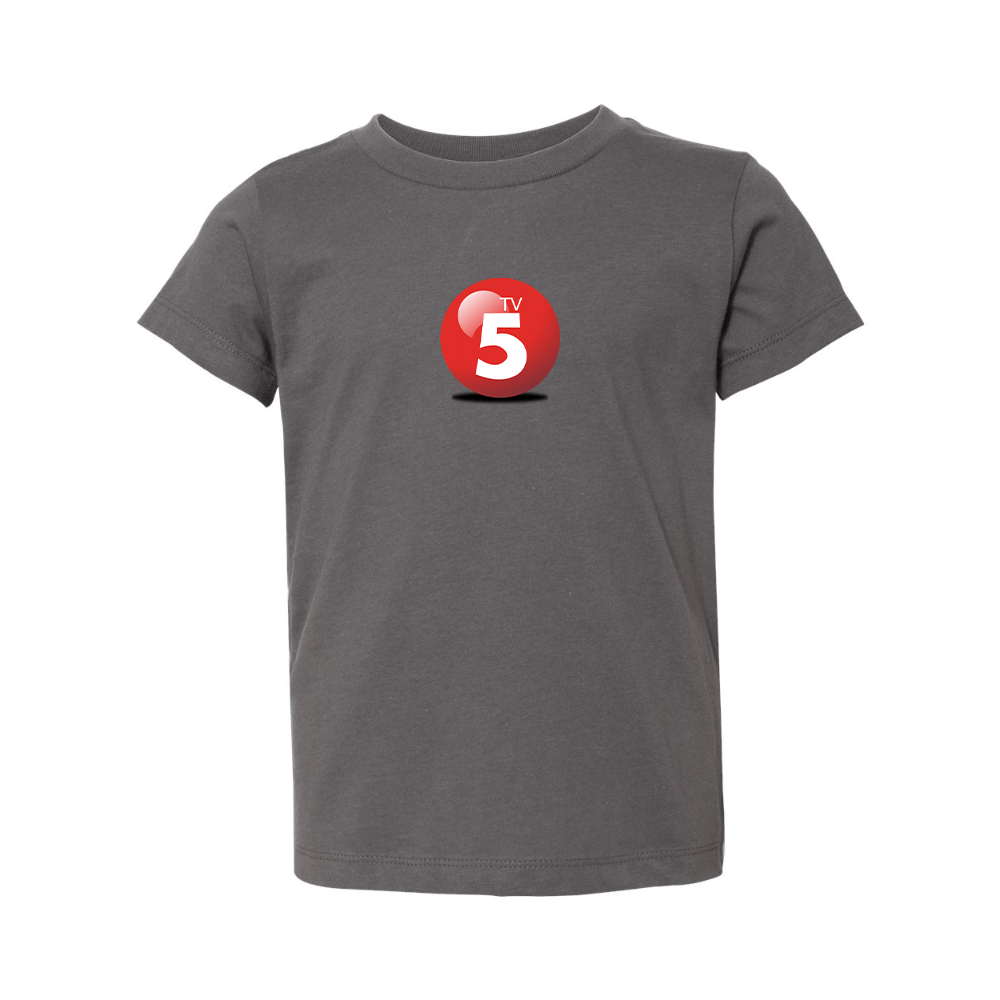 ABC TV5 Logo BELLA  CANVAS Toddler Jersey Tee