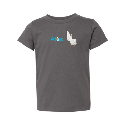 Aflac Logo and Duck BELLA  CANVAS Toddler Jersey Tee