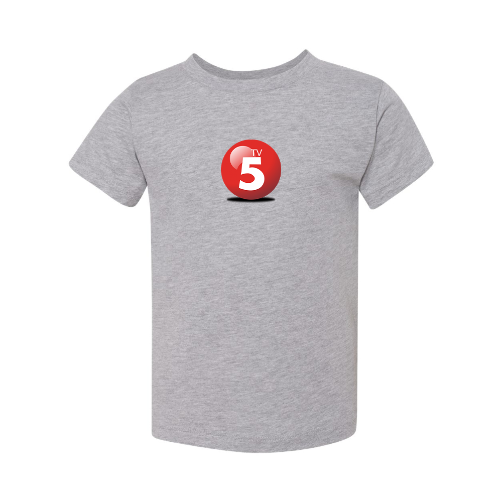 ABC TV5 Logo BELLA  CANVAS Toddler Jersey Tee