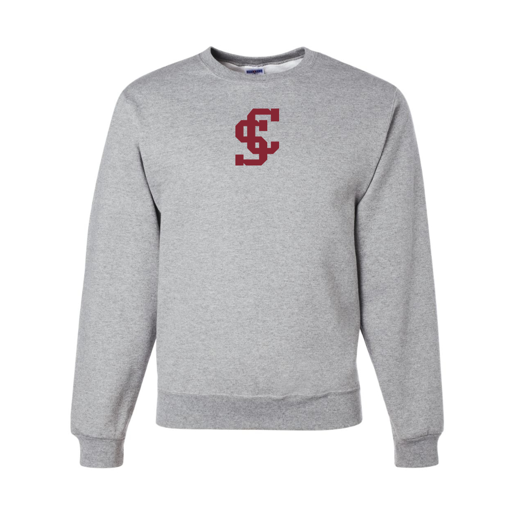 Men's Santa Clara Broncos Logo  JERZEES NuBlend Crewneck Sweatshirt