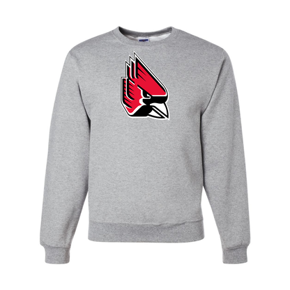 Men's   Ball State Cardinals JERZEES NuBlend Crewneck Sweatshirt
