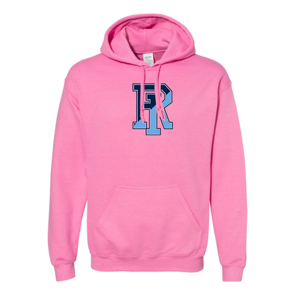 Men's Rhode Island Rams Logo Gildan  Heavy Blend Hooded Sweatshirt