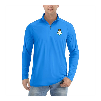 Men's Santos Laguna Soccer  Lightweight Quarter-Zip Athletic Shirt Long Sleeve Performance Wear