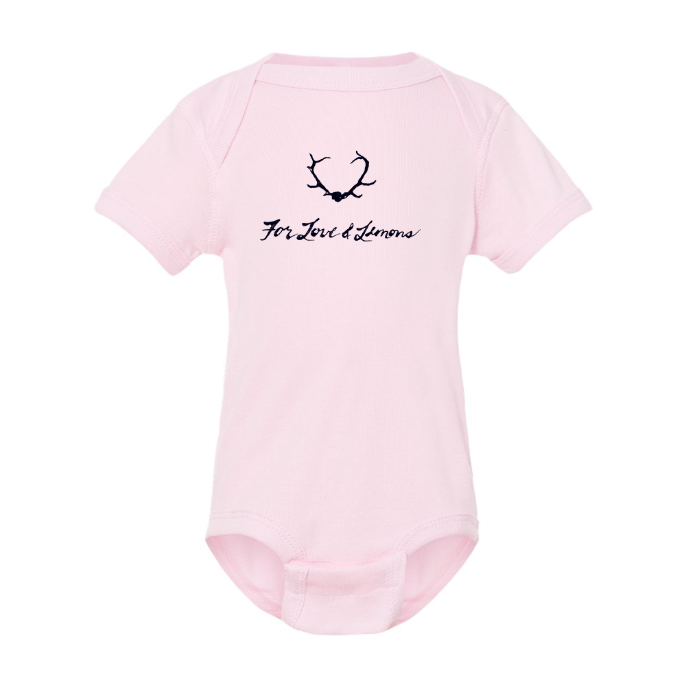 For Loves & Lemons Rabbit Skins Infant Baby Rib Bodysuit