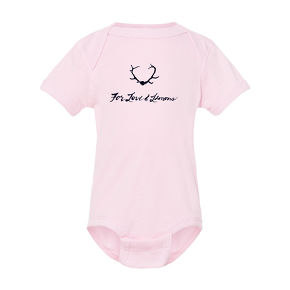 For Loves & Lemons Rabbit Skins Infant Baby Rib Bodysuit