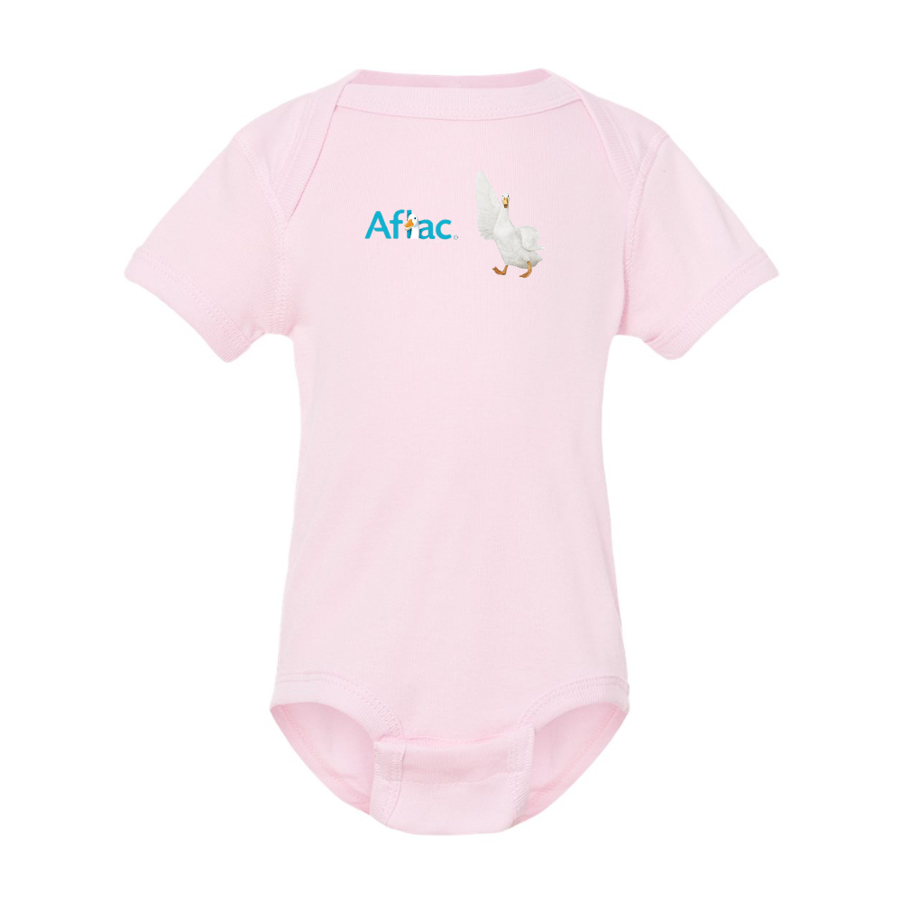 Aflac Logo and Duck  Rabbit Skins Infant Baby Rib Bodysuit